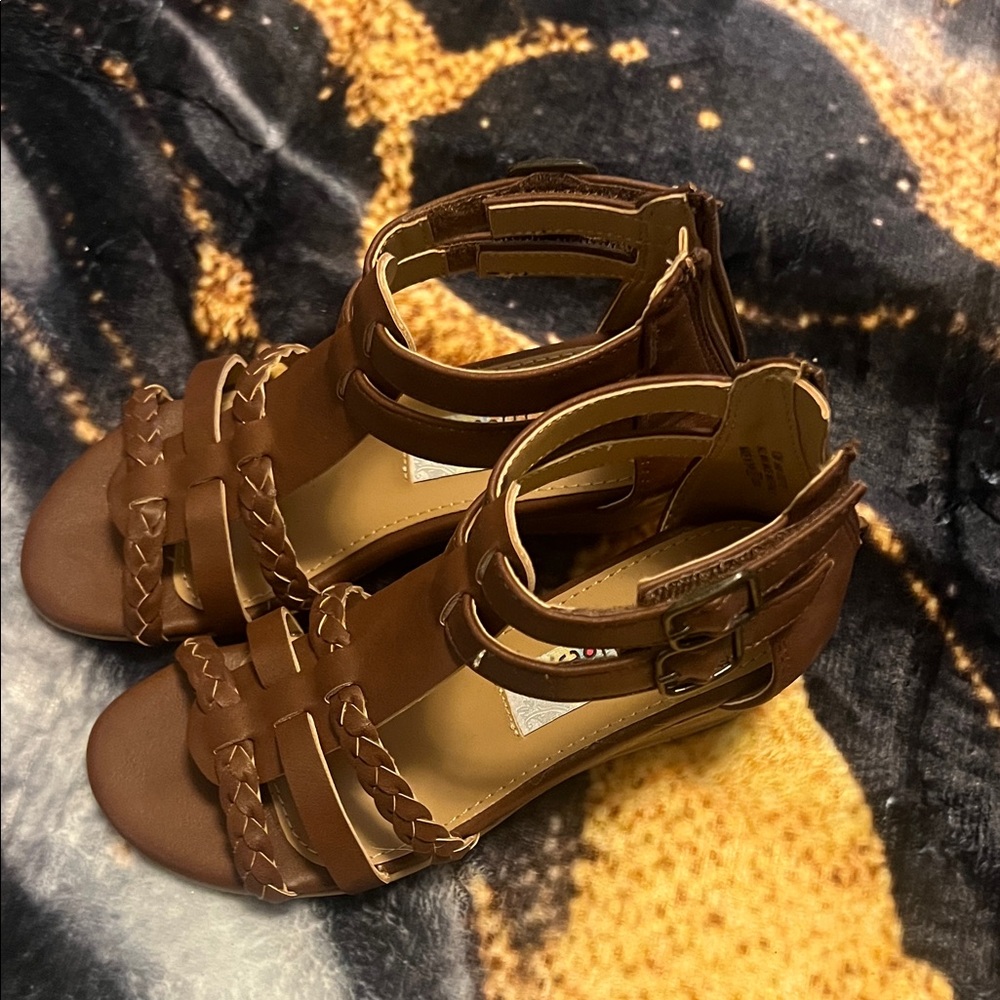 Rachel Shoes Tan Kids Sandals